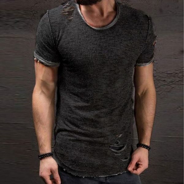 summer cotton t shirt men fashion hole short sleeve t-shirt solid slim fit o neck casual tshirt dropshipping, White;black
summer cotton t shirt men fashion hole short sleeve t-shirt solid slim fit o neck casual tshirt dropshipping, White;black