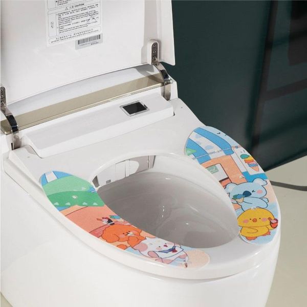 toilet seat covers universal thicken cartoon cute ring mat cover warm bathroom