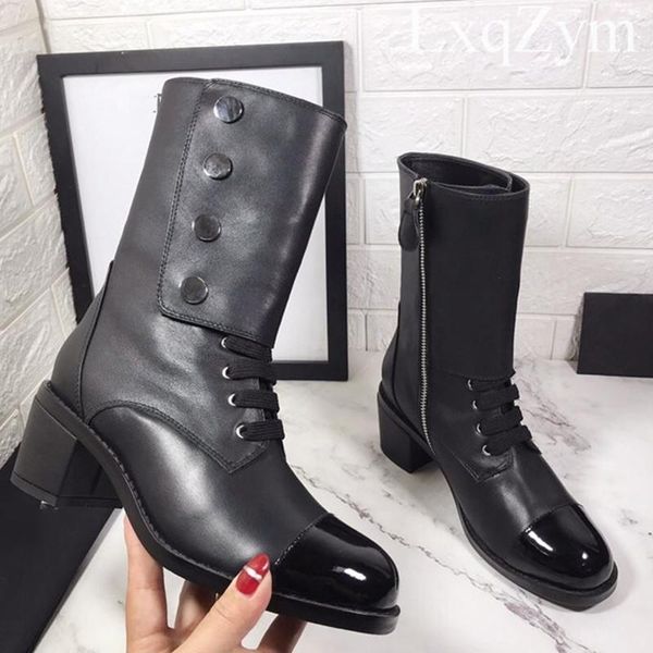 boots england retro high street fashion ankle soft cowhide zippers button women short botas woman, Black
boots england retro high street fashion ankle soft cowhide zippers button women short botas woman, Black