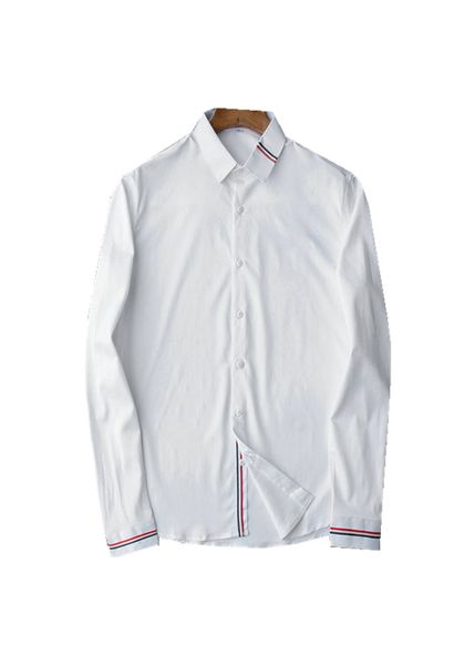 2021 luxurys designers men's business casuals shirt men long sleeve striped slim fit masculina wine social male t-shirts fashion checke, White;black
2021 luxurys designers men's business casuals shirt men long sleeve striped slim fit masculina wine social male t-shirts fashion checke, White;black