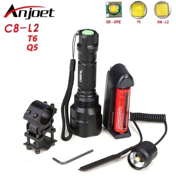 anjoet c8 high power tactical led xm-l2 self defense torch lanterna for hunting bike light lamp 18650 flashlights torches
anjoet c8 high power tactical led xm-l2 self defense torch lanterna for hunting bike light lamp 18650 flashlights torches