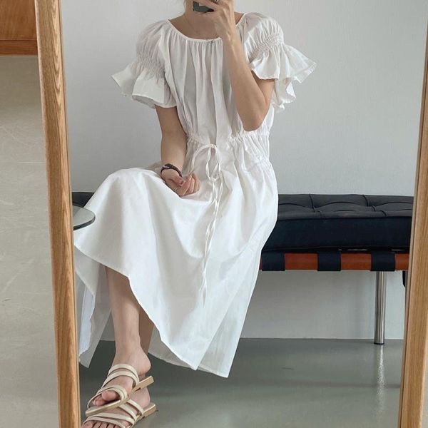 dresses flare sleeves women's sweet summer all match a-line solid brief drawstring high waist fairy es, Black;gray
dresses flare sleeves women's sweet summer all match a-line solid brief drawstring high waist fairy es, Black;gray