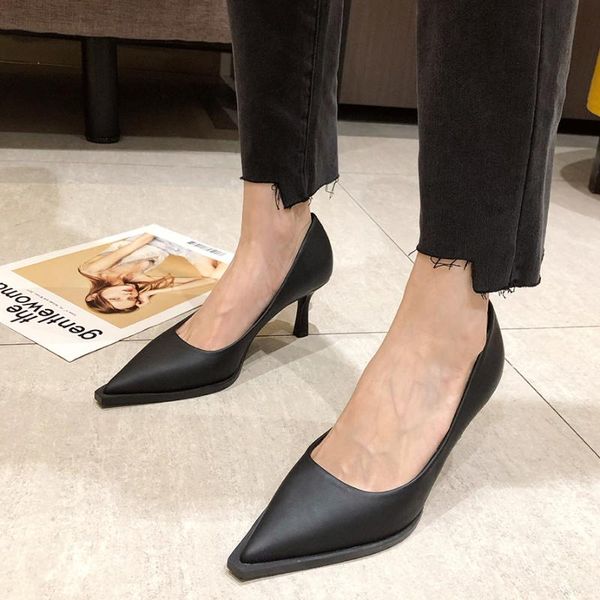 dress shoes comfortable women high heels pointed-toe office ladies pumps shallow 6.5cm med high-heeled woman elegant 2021, Black
dress shoes comfortable women high heels pointed-toe office ladies pumps shallow 6.5cm med high-heeled woman elegant 2021, Black