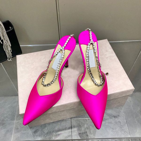 women's wedding sandals fashion lady brand design slingback transparent diamond genuine leather shoes high heel size 35-41, Black
women's wedding sandals fashion lady brand design slingback transparent diamond genuine leather shoes high heel size 35-41, Black