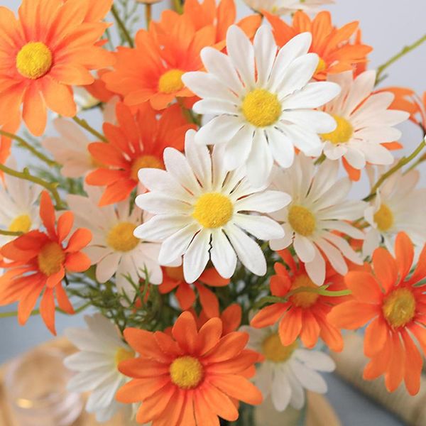 decorative flowers & wreaths cool artificial daisy 5 heads long branch plastic stem fake flower for home wedding diy decor arra 
decorative flowers & wreaths cool artificial daisy 5 heads long branch plastic stem fake flower for home wedding diy decor arra