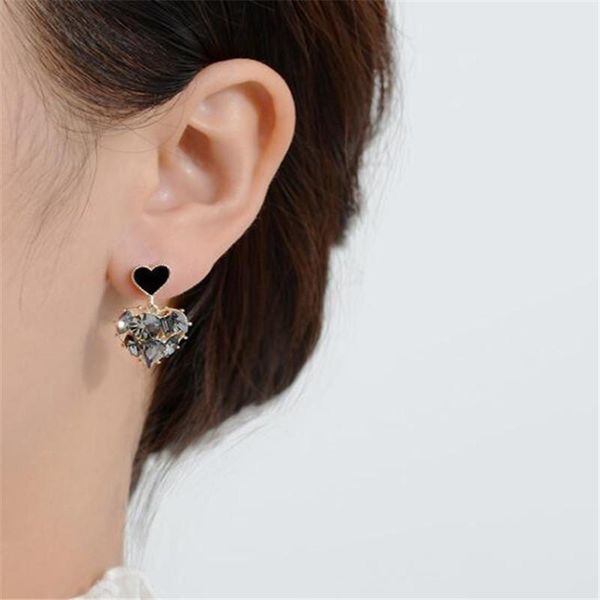 dangle & chandelier sweet temperament lady heart earrings party female crystal drop fashion women's jewelry, Silver
dangle & chandelier sweet temperament lady heart earrings party female crystal drop fashion women's jewelry, Silver