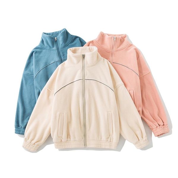 men's jackets autumn men zipper fleece warm bomber jacket casual streetwear reflective strip oversized windbreaker coat couples clothin, Black;brown
men's jackets autumn men zipper fleece warm bomber jacket casual streetwear reflective strip oversized windbreaker coat couples clothin, Black;brown
