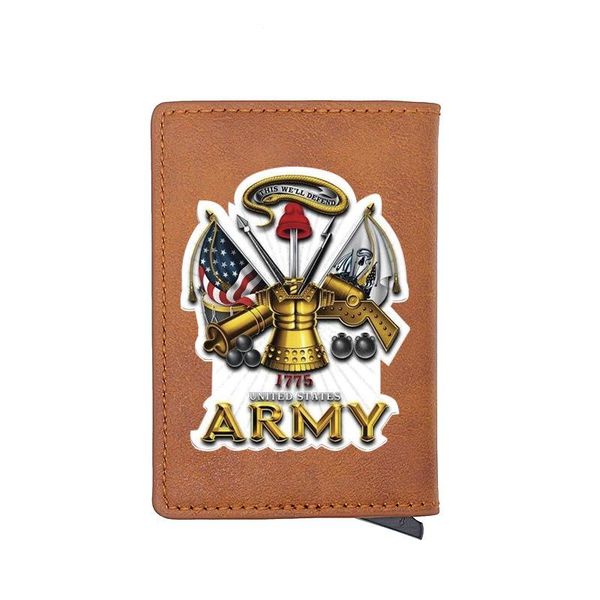 card holders classic american flag army design digital printing leather holder wallet retro men women aluminium short purse, Brown;gray
card holders classic american flag army design digital printing leather holder wallet retro men women aluminium short purse, Brown;gray