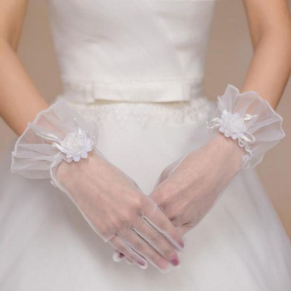 bridal gloves white short mesh wedding fashion flowers simple women full fingers decorations 05409
bridal gloves white short mesh wedding fashion flowers simple women full fingers decorations 05409