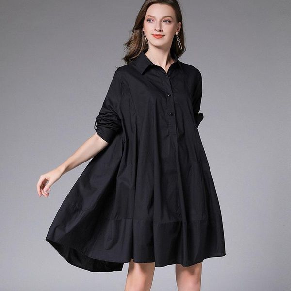 casual dresses spring fall long sleeve dress women lapel plain print blouse large size blusas woman party ta7608, Black;gray
casual dresses spring fall long sleeve dress women lapel plain print blouse large size blusas woman party ta7608, Black;gray