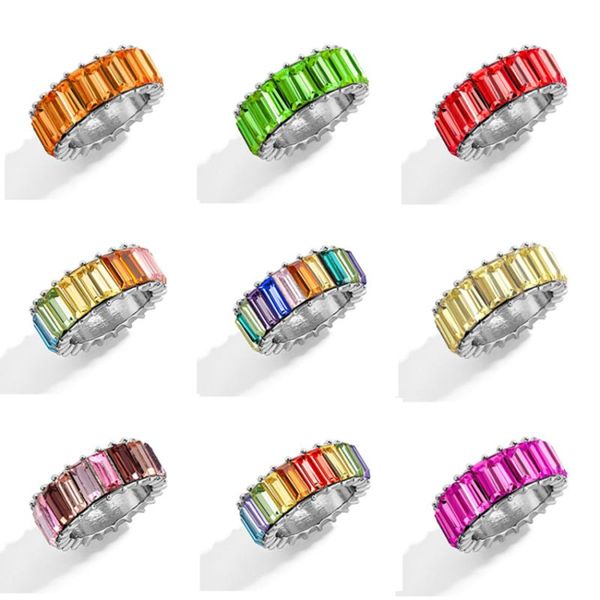 wedding rings multicolor rainbow ring eternity promise engagement party colorful finger for women females jewelry, Slivery;golden
wedding rings multicolor rainbow ring eternity promise engagement party colorful finger for women females jewelry, Slivery;golden