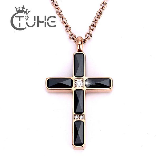 pendant necklaces 2021 rose gold color cross necklace with austrian crystal fashion & pendants for women jewelry bijoux femme, Silver
pendant necklaces 2021 rose gold color cross necklace with austrian crystal fashion & pendants for women jewelry bijoux femme, Silver