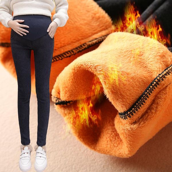 warm thick pregnancy denim pants winter fleece maternity trousers for pregnant women clothes plus velvet jeans bottoms, White
warm thick pregnancy denim pants winter fleece maternity trousers for pregnant women clothes plus velvet jeans bottoms, White
