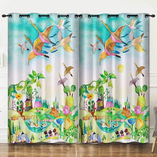 curtain & drapes animal paradise pattern perforated bedroom living room decoration background cloth pink curtains luxury
curtain & drapes animal paradise pattern perforated bedroom living room decoration background cloth pink curtains luxury