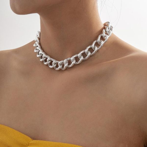 pendant necklaces phyanic punk style cut link chain choker necklace hip hop big chunk aluminum gold color jewelry for women accessories gift, Silver
pendant necklaces phyanic punk style cut link chain choker necklace hip hop big chunk aluminum gold color jewelry for women accessories gift, Silver