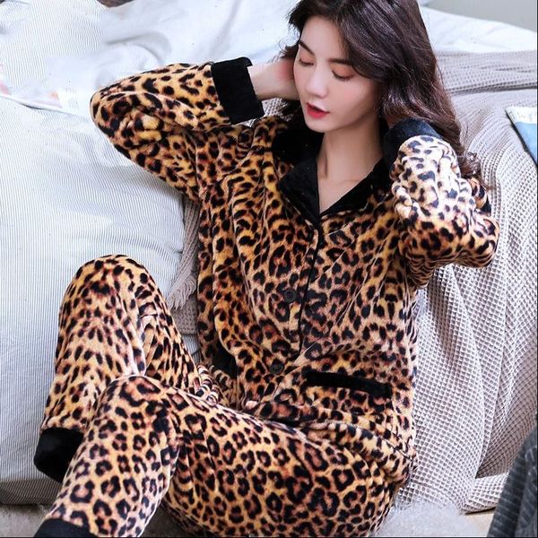 thick warm leopard pajamas sets women sleepwear flannel winter coral velvet home clothing cartoon animal pants, Black;red
thick warm leopard pajamas sets women sleepwear flannel winter coral velvet home clothing cartoon animal pants, Black;red