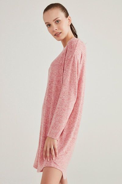 women's sleepwear plus size nightgowns nightdress mini vestidos female nightie pink melange feeling dress, Black;red
women's sleepwear plus size nightgowns nightdress mini vestidos female nightie pink melange feeling dress, Black;red