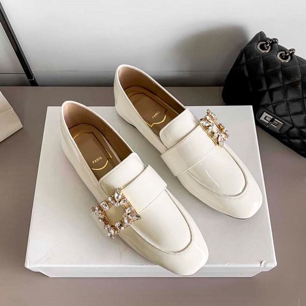 designer shoes loafers fashion diamond button patent black white genuine leather pointed toe business oxfords travel walk casual comfort
designer shoes loafers fashion diamond button patent black white genuine leather pointed toe business oxfords travel walk casual comfort