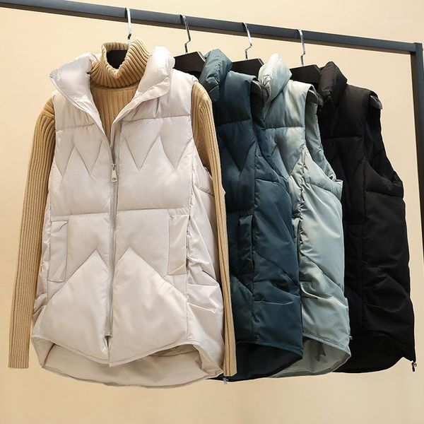 women's down & parkas autumn winter style cotton vest women korean loose casual waistcoat sleeveless jacket casaco feminino inverno, Black
women's down & parkas autumn winter style cotton vest women korean loose casual waistcoat sleeveless jacket casaco feminino inverno, Black