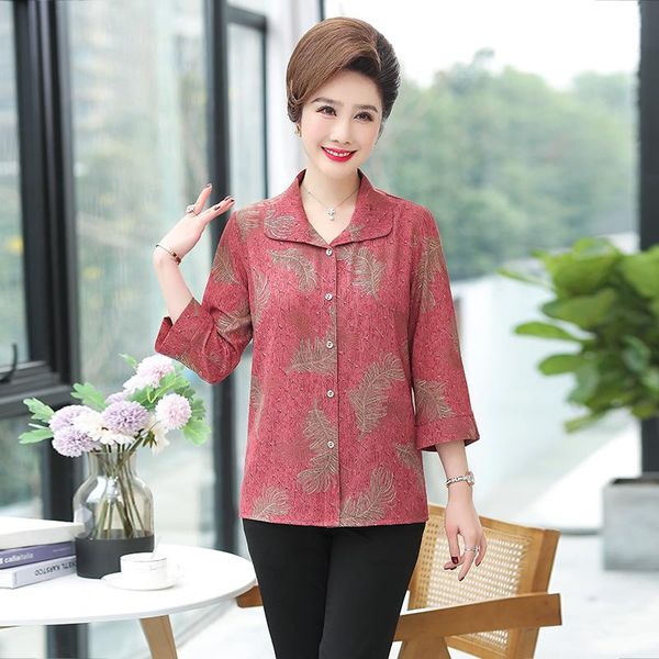 women's blouses & shirts women floral shirt 2021 spring three quarter sleeve turn-down collar lady flowers chiffon blouse, White
women's blouses & shirts women floral shirt 2021 spring three quarter sleeve turn-down collar lady flowers chiffon blouse, White