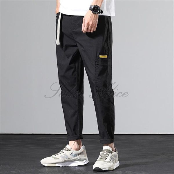 men's pants 2021 four seasons ankle length harlan casual youth tether slim loose overalls, Black
men's pants 2021 four seasons ankle length harlan casual youth tether slim loose overalls, Black