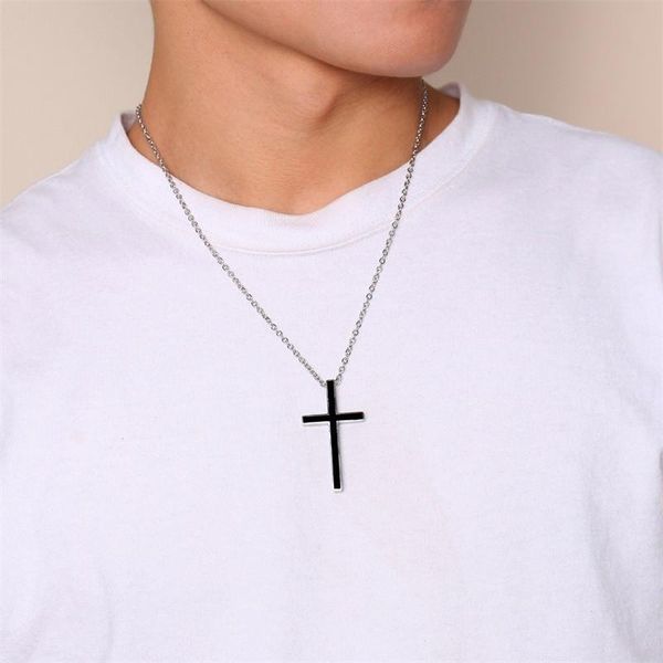 pendant necklaces cross necklace for men boys philippians 4:13 strength bible verse stainless jewelry black, Silver
pendant necklaces cross necklace for men boys philippians 4:13 strength bible verse stainless jewelry black, Silver