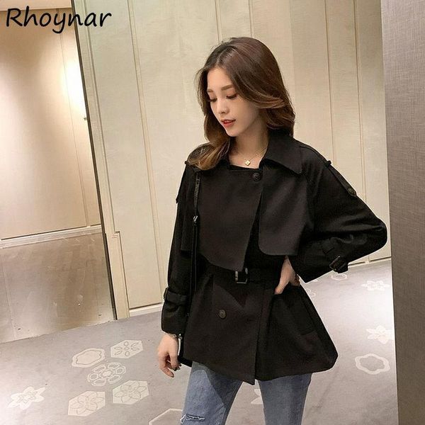 women's trench coats women sashes autumn classic long sleeve elegant england style leisure cropped outwear fashion femme basic all-matc, Tan;black
women's trench coats women sashes autumn classic long sleeve elegant england style leisure cropped outwear fashion femme basic all-matc, Tan;black