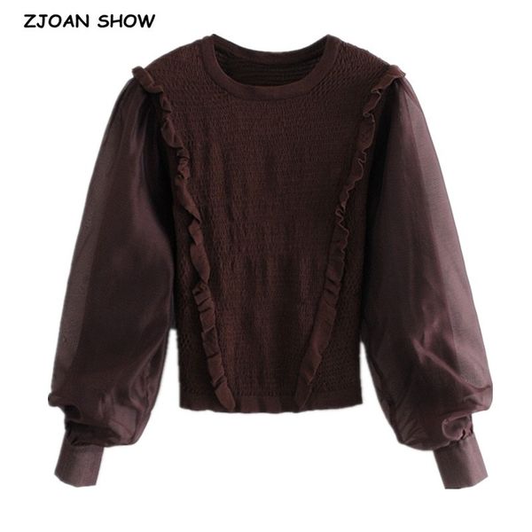 women's sweaters autumn women organza lantern sleeve patchwork wood ears knitting sweater vintage pullover knitwear jumper elegant, White;black
women's sweaters autumn women organza lantern sleeve patchwork wood ears knitting sweater vintage pullover knitwear jumper elegant, White;black