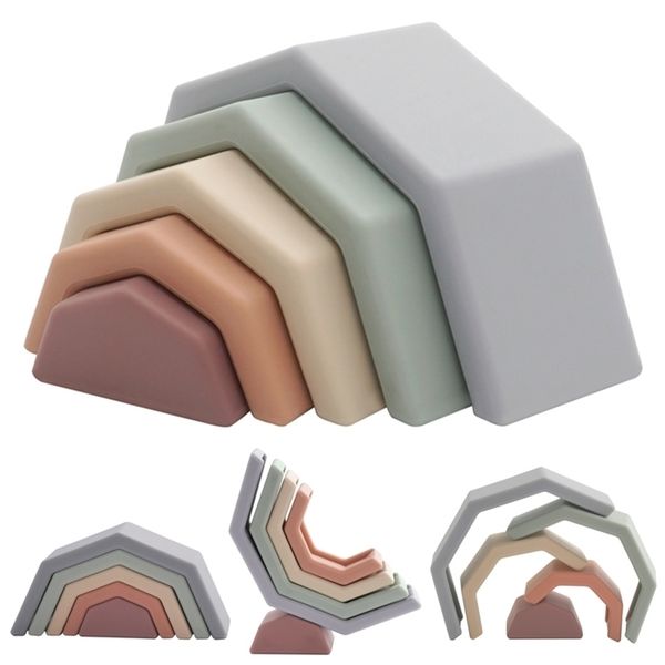100% food grade silicone toy building block puzzle educational baby teether molar comfort supplies boy girl gift shower 211106
100% food grade silicone toy building block puzzle educational baby teether molar comfort supplies boy girl gift shower 211106