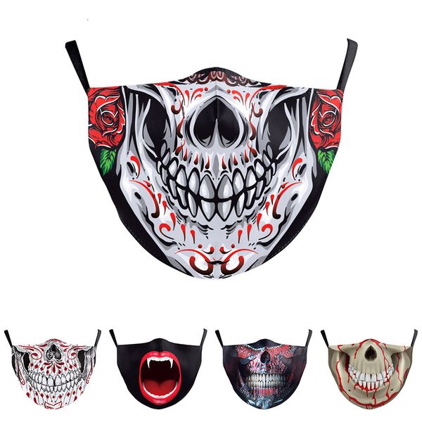 2021 Horror Skull Face-mouth Masks Protection Cycling Spots Breathable Adult Party Mask Halloween Cospaly Women's Men Unisex
2021 Horror Skull Face-mouth Masks Protection Cycling Spots Breathable Adult Party Mask Halloween Cospaly Women's Men Unisex