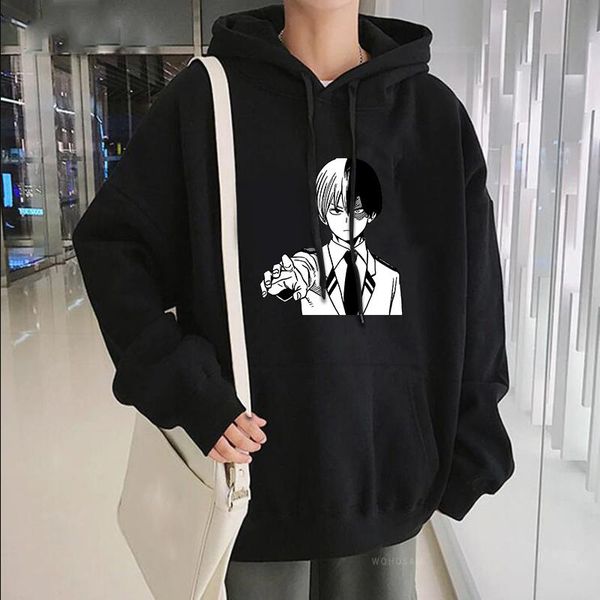 men's hoodies & sweatshirts harajuku anime my hero academia casual oversized long sleeve streetwear pullovers cool mangatodoroki so, Black
men's hoodies & sweatshirts harajuku anime my hero academia casual oversized long sleeve streetwear pullovers cool mangatodoroki so, Black