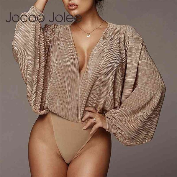 women autumn long loose bodycon v neck puff sleeve playsuit ladies casual solid elegant romper 210416, Black;white
women autumn long loose bodycon v neck puff sleeve playsuit ladies casual solid elegant romper 210416, Black;white