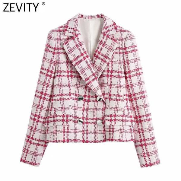 zevity women vintage red white check plaid print blazer coat office ladies long sleeve notched suits female chic ct710 210603, White;black
zevity women vintage red white check plaid print blazer coat office ladies long sleeve notched suits female chic ct710 210603, White;black