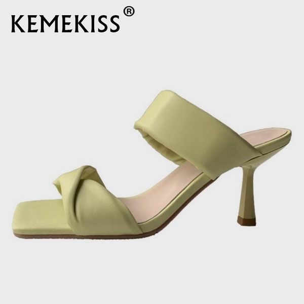 kemekiss women sandals real leather square toe high heel slingbacks fashion shoes solid color club casual footwear size 33-40, Black
kemekiss women sandals real leather square toe high heel slingbacks fashion shoes solid color club casual footwear size 33-40, Black