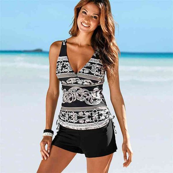 plus size tankini set black women's swimsuit swim skirt two piece bathing suit swimming for women large swimwear 210712, White;black
plus size tankini set black women's swimsuit swim skirt two piece bathing suit swimming for women large swimwear 210712, White;black