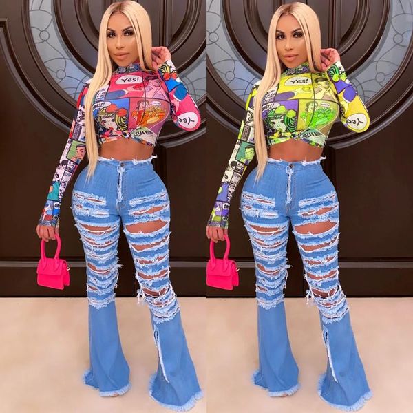 women's t-shirt women stylish long sleeve print t-shirts fashion half high collar crop for ladies party clubwear, White
women's t-shirt women stylish long sleeve print t-shirts fashion half high collar crop for ladies party clubwear, White