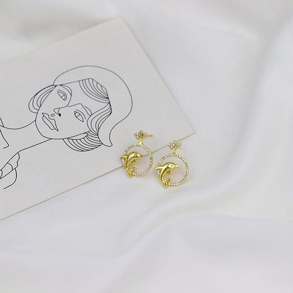 stud small earrings gold cute zircon dolphin love ball animal for women jewelry, Golden;silver
stud small earrings gold cute zircon dolphin love ball animal for women jewelry, Golden;silver