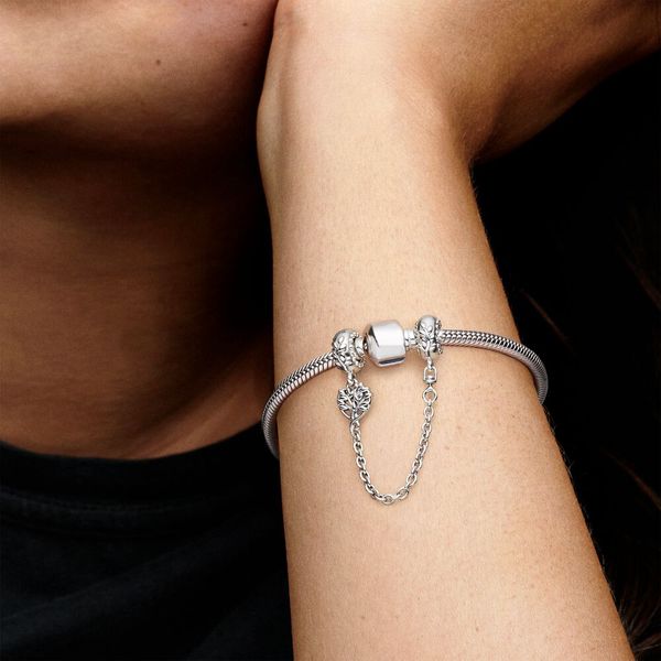 s925 sterling silver safety chain charms for women diy fit original pandora bracelet bangle design with logo fine jewelry lady gift, Black
s925 sterling silver safety chain charms for women diy fit original pandora bracelet bangle design with logo fine jewelry lady gift, Black