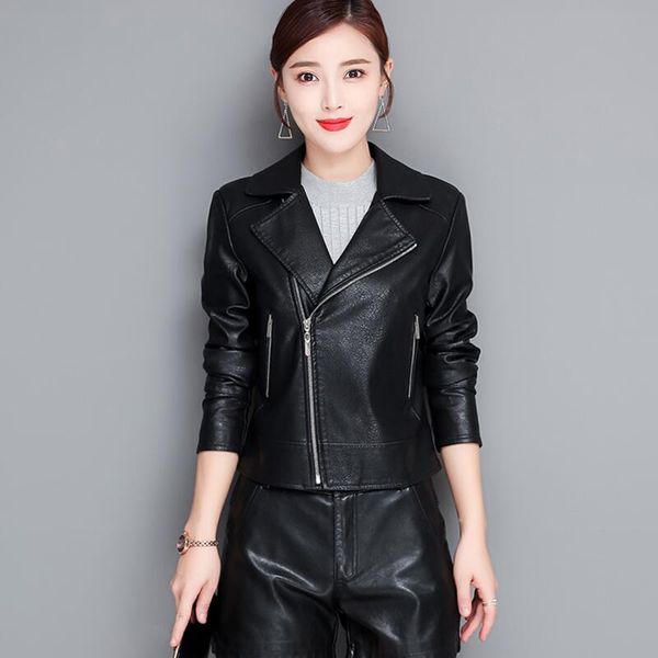 women's leather & faux plus size motorcycle jacket women jackets spring 2021 female clothing short slim coat black
women's leather & faux plus size motorcycle jacket women jackets spring 2021 female clothing short slim coat black