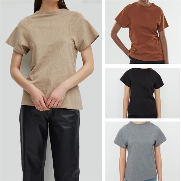 new cotton women t-shirt simple short sleeve ladies embroidery t shirt female tee for summer white/black/khaki/gray 210401
new cotton women t-shirt simple short sleeve ladies embroidery t shirt female tee for summer white/black/khaki/gray 210401