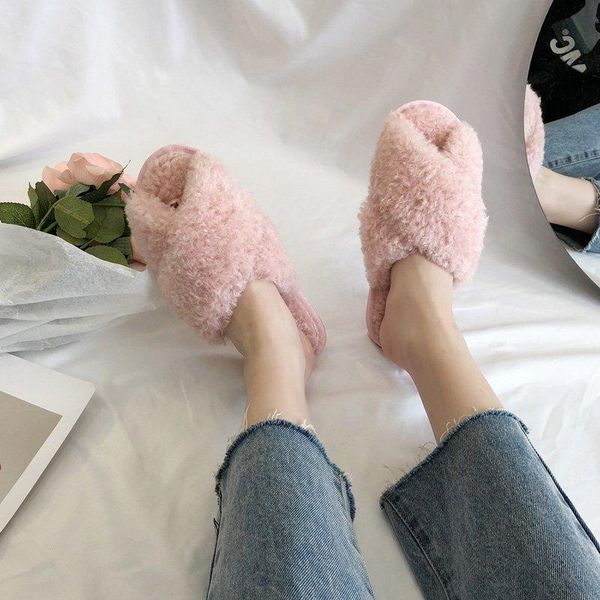 winter fashion women home slippers faux fur warm shoes woman slip on flats female flip flops pink plus size 36-41, Black
winter fashion women home slippers faux fur warm shoes woman slip on flats female flip flops pink plus size 36-41, Black