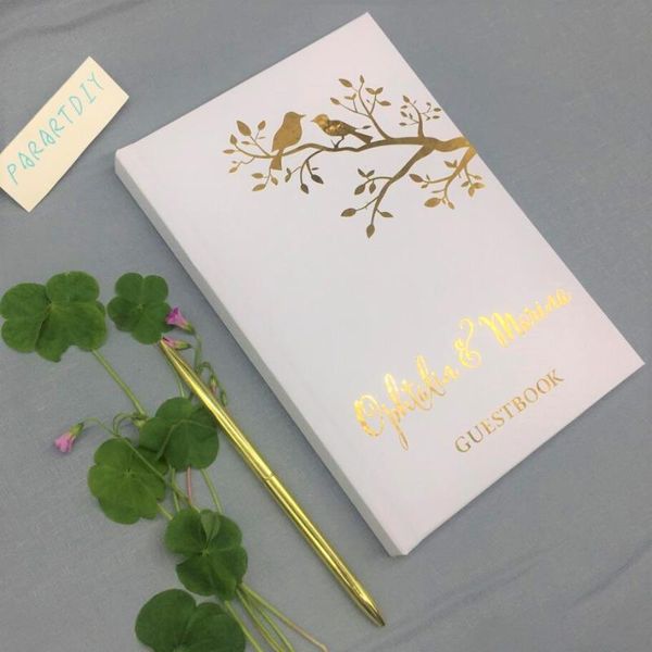personalize bird love wedding guestbook journal guest book custom foil gold modern guests sign in other event & party supplies
personalize bird love wedding guestbook journal guest book custom foil gold modern guests sign in other event & party supplies