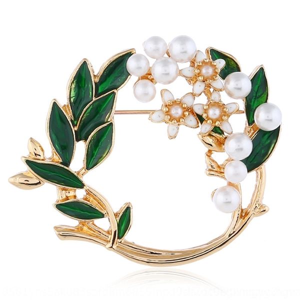 NdC4 simple inlaid diamond wreath popular pins brooches fashion versatile green leaf pearl silk scarf button brooch dual button scarves pea, Gray
NdC4 simple inlaid diamond wreath popular pins brooches fashion versatile green leaf pearl silk scarf button brooch dual button scarves pea, Gray