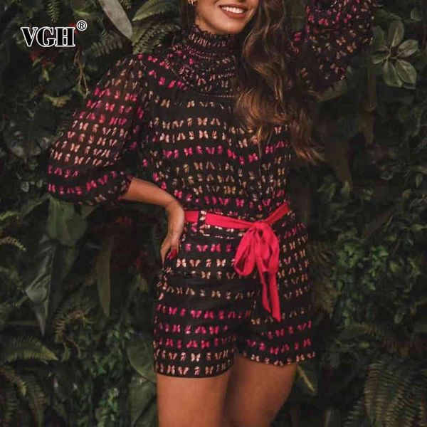 vgh printed casual hit color sets for women stand collar long sleeve shirt high waist sashes wide leg short female two piece set 210421, White
vgh printed casual hit color sets for women stand collar long sleeve shirt high waist sashes wide leg short female two piece set 210421, White