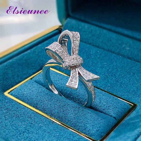 cluster rings elsieunee 100% 925 sterling silver bowknot created moissanite diamonds wedding finger ring elegant fine jewelry for women, Golden;silver
cluster rings elsieunee 100% 925 sterling silver bowknot created moissanite diamonds wedding finger ring elegant fine jewelry for women, Golden;silver
