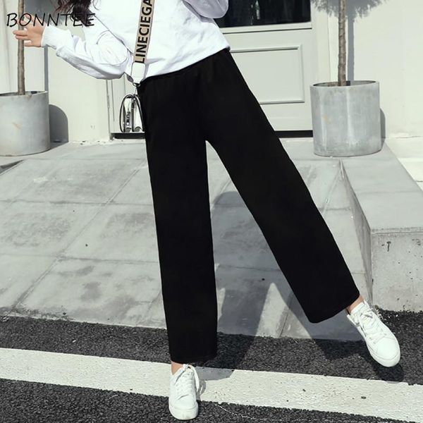 women's pants & capris women solid simple loose korean style basic harajuku womens trousers plus size casual trendy streetwear chic lei, Black;white
women's pants & capris women solid simple loose korean style basic harajuku womens trousers plus size casual trendy streetwear chic lei, Black;white