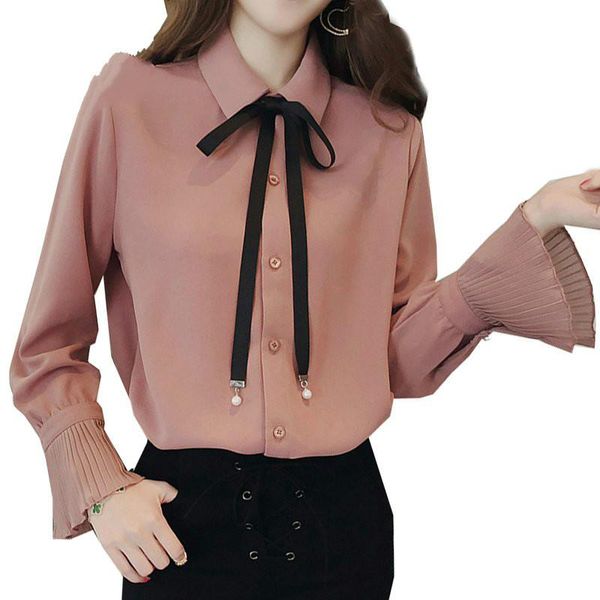 women's blouses & shirts 2021 arrival chiffon mujer fashion women fall beading bow pleated long sleeve white chemise femme
women's blouses & shirts 2021 arrival chiffon mujer fashion women fall beading bow pleated long sleeve white chemise femme