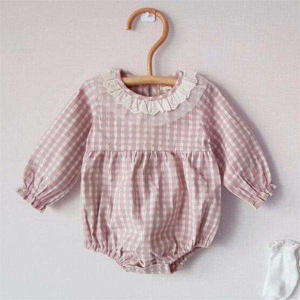 infant baby rompers girls long sleeve grid lace collar clothes spring autumn 0-3yrs 210429, Blue
infant baby rompers girls long sleeve grid lace collar clothes spring autumn 0-3yrs 210429, Blue
