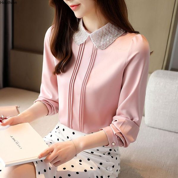 women's blouses & shirts houthion blusas chiffon blouse casual shirt lapel korean fashion long-sleeved slim pure color stitching, White
women's blouses & shirts houthion blusas chiffon blouse casual shirt lapel korean fashion long-sleeved slim pure color stitching, White