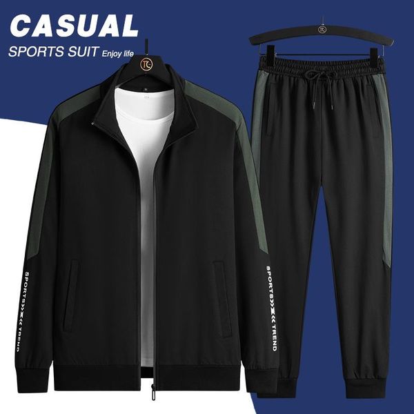 running sets 2021 sportswear set autumn fashion hoodies mens tracksuit patchwork sweatshirt+pants male casual two pieces track suit, Black;blue
running sets 2021 sportswear set autumn fashion hoodies mens tracksuit patchwork sweatshirt+pants male casual two pieces track suit, Black;blue